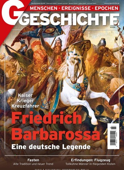 Titelbild der Ausgabe 3/2026 von G Geschichte. Diese Zeitschrift und viele weitere Reisemagazine, Freizeitmagazine und Wissensmagazine als Abo oder epaper bei United Kiosk online kaufen.