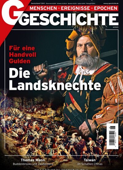Titelbild der Ausgabe 6/2025 von G Geschichte. Diese Zeitschrift und viele weitere Reisemagazine, Freizeitmagazine und Wissensmagazine als Abo oder epaper bei United Kiosk online kaufen.
