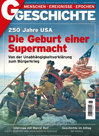 Titelbild der Ausgabe 6/2026 von G Geschichte. Diese Zeitschrift und viele weitere Reisemagazine, Freizeitmagazine und Wissensmagazine als Abo oder epaper bei United Kiosk online kaufen.