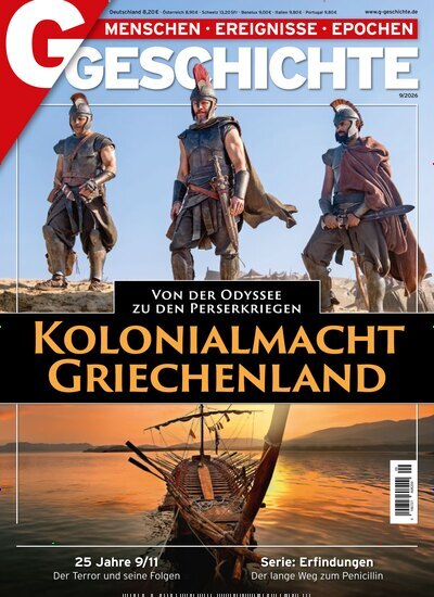 Titelbild der Ausgabe 9/2026 von G Geschichte. Diese Zeitschrift und viele weitere Reisemagazine, Freizeitmagazine und Wissensmagazine als Abo oder epaper bei United Kiosk online kaufen.