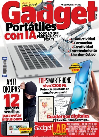 Titelbild der Ausgabe 200/2025 von Gadget & PC. Diese Zeitschrift und viele weitere Computerzeitschriften, Tabletmagazine und Smartphonemagazine als Abo oder epaper bei United Kiosk online kaufen.