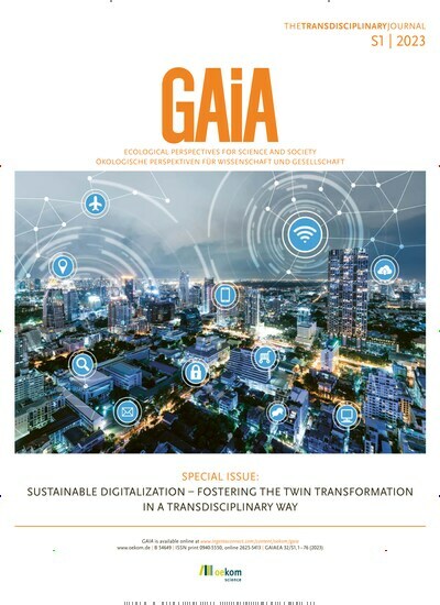 Titelbild der Ausgabe 1/2023 von GAIA Sonderausgabe. Diese Zeitschrift und viele weitere Naturzeitschriften, Landwirtschaftszeitungen und Umweltmagazine als Abo oder epaper bei United Kiosk online kaufen.