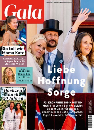 Titelbild der Ausgabe 2/2026 von Gala. Diese Zeitschrift und viele weitere Lifestylemagazine und Peoplemagazine als Abo oder epaper bei United Kiosk online kaufen.