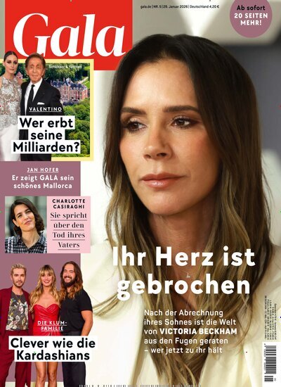 Titelbild der Ausgabe 5/2026 von Gala. Diese Zeitschrift und viele weitere Lifestylemagazine und Peoplemagazine als Abo oder epaper bei United Kiosk online kaufen.