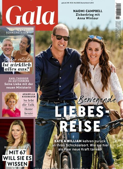 Titelbild der Ausgabe 19/2025 von Gala. Diese Zeitschrift und viele weitere Lifestylemagazine und Peoplemagazine als Abo oder epaper bei United Kiosk online kaufen.