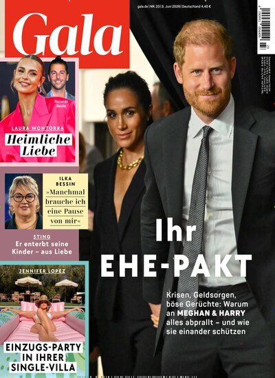 Titelbild der Ausgabe 23/2026 von Gala. Diese Zeitschrift und viele weitere Lifestylemagazine und Peoplemagazine als Abo oder epaper bei United Kiosk online kaufen.