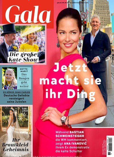 Titelbild der Ausgabe 26/2026 von Gala. Diese Zeitschrift und viele weitere Lifestylemagazine und Peoplemagazine als Abo oder epaper bei United Kiosk online kaufen.