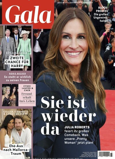 Titelbild der Ausgabe 37/2025 von Gala. Diese Zeitschrift und viele weitere Lifestylemagazine und Peoplemagazine als Abo oder epaper bei United Kiosk online kaufen.