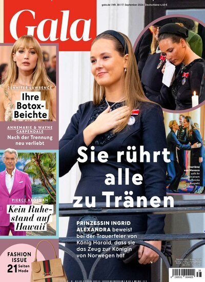 Titelbild der Ausgabe 38/2026 von Gala. Diese Zeitschrift und viele weitere Lifestylemagazine und Peoplemagazine als Abo oder epaper bei United Kiosk online kaufen.