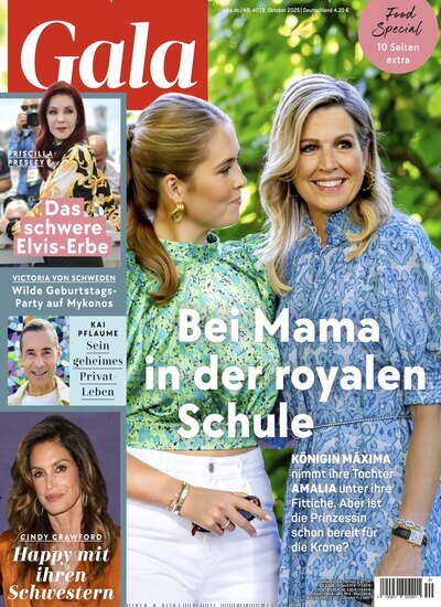 Titelbild der Ausgabe 40/2025 von Gala. Diese Zeitschrift und viele weitere Lifestylemagazine und Peoplemagazine als Abo oder epaper bei United Kiosk online kaufen.