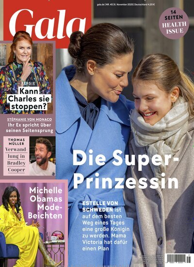 Titelbild der Ausgabe 45/2025 von Gala. Diese Zeitschrift und viele weitere Lifestylemagazine und Peoplemagazine als Abo oder epaper bei United Kiosk online kaufen.
