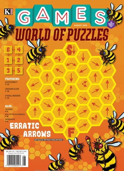 Titelbild der Ausgabe 8/2025 von Games World of Puzzles. Diese Zeitschrift und viele weitere Groschenromane und Rätselhefte als Abo oder epaper bei United Kiosk online kaufen.
