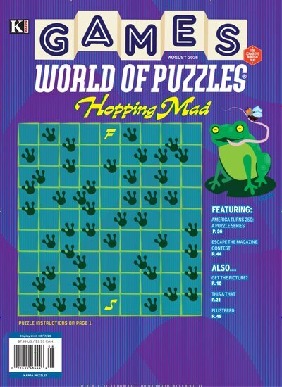 Titelbild der Ausgabe 8/2026 von Games World of Puzzles. Diese Zeitschrift und viele weitere Groschenromane und Rätselhefte als Abo oder epaper bei United Kiosk online kaufen.