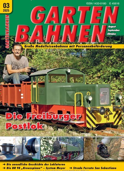 Titelbild der Ausgabe 3/2025 von Gartenbahnen. Diese Zeitschrift und viele weitere Reisemagazine, Freizeitmagazine und Wissensmagazine als Abo oder epaper bei United Kiosk online kaufen.