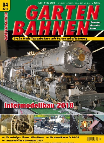 Gartenbahnen Kombi-Abo aktuelles Titelbild Ausgabe 4/2018 Aktuelles Titelbild von Gartenbahnen Kombi-Abo. Entdecken Sie jetzt die Ausgabe 4/2018. Lesen Sie gerne Reisemagazine, Freizeitmagazine und Wissensmagazine? Dann empfehlen wir Ihnen Gartenbahnen Kombi-Abo als Kombi-Abo zum Lesen als gedruckte Ausgabe, als digitale Ausgabe im Web und als epaper per App.