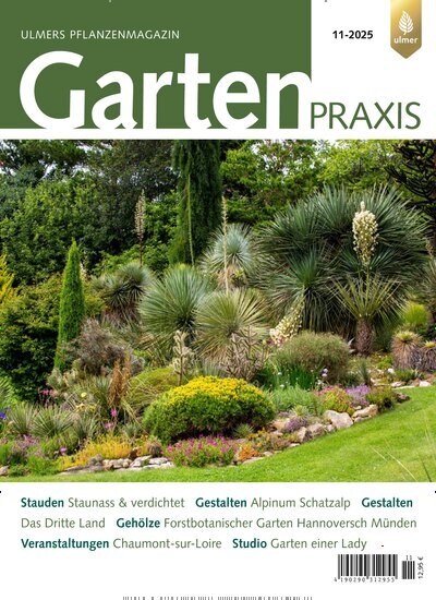 Titelbild der Ausgabe 11/2025 von Gartenpraxis. Diese Zeitschrift und viele weitere Naturzeitschriften, Landwirtschaftszeitungen und Umweltmagazine als Abo oder epaper bei United Kiosk online kaufen.
