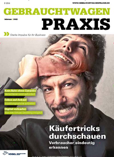 Titelbild der Ausgabe 2/2022 von Gebrauchtwagen Praxis. Diese Zeitschrift und viele weitere Industriemagazine und Handwerkmagazine als Abo oder epaper bei United Kiosk online kaufen.