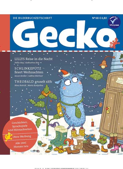 Gecko Kombi-Abo aktuelles Titelbild Ausgabe 68/2018 Aktuelles Titelbild von Gecko Kombi-Abo. Entdecken Sie jetzt die Ausgabe 68/2018. Lesen Sie gerne Jugendzeitschriften und Kinderzeitschriften? Dann empfehlen wir Ihnen Gecko Kombi-Abo als Kombi-Abo zum Lesen als gedruckte Ausgabe, als digitale Ausgabe im Web und als epaper per App.