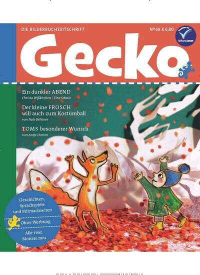 Gecko Kombi-Abo aktuelles Titelbild Ausgabe 69/2019 Aktuelles Titelbild von Gecko Kombi-Abo. Entdecken Sie jetzt die Ausgabe 69/2019. Lesen Sie gerne Jugendzeitschriften und Kinderzeitschriften? Dann empfehlen wir Ihnen Gecko Kombi-Abo als Kombi-Abo zum Lesen als gedruckte Ausgabe, als digitale Ausgabe im Web und als epaper per App.