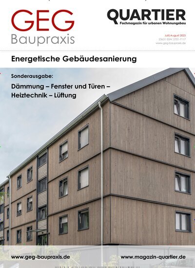 Titelbild der Ausgabe 4/2025 von GEG Baupraxis. Diese Zeitschrift und viele weitere Architekturzeitschriften und Bauzeitschriften als Abo oder epaper bei United Kiosk online kaufen.
