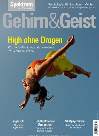 Titelbild der Ausgabe 7/2026 von Gehirn & Geist. Diese Zeitschrift und viele weitere Reisemagazine, Freizeitmagazine und Wissensmagazine als Abo oder epaper bei United Kiosk online kaufen.