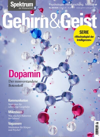 Titelbild der Ausgabe 8/2025 von Gehirn & Geist. Diese Zeitschrift und viele weitere Reisemagazine, Freizeitmagazine und Wissensmagazine als Abo oder epaper bei United Kiosk online kaufen.