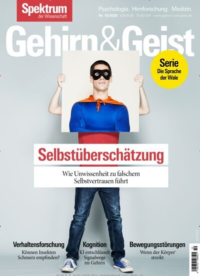 Titelbild der Ausgabe 10/2025 von Gehirn & Geist. Diese Zeitschrift und viele weitere Reisemagazine, Freizeitmagazine und Wissensmagazine als Abo oder epaper bei United Kiosk online kaufen.