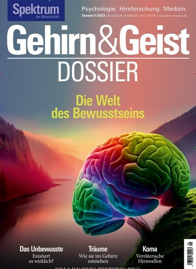 Titelbild der Ausgabe 5/2023 von Gehirn & Geist Dossier. Diese Zeitschrift und viele weitere Reisemagazine, Freizeitmagazine und Wissensmagazine als Abo oder epaper bei United Kiosk online kaufen.