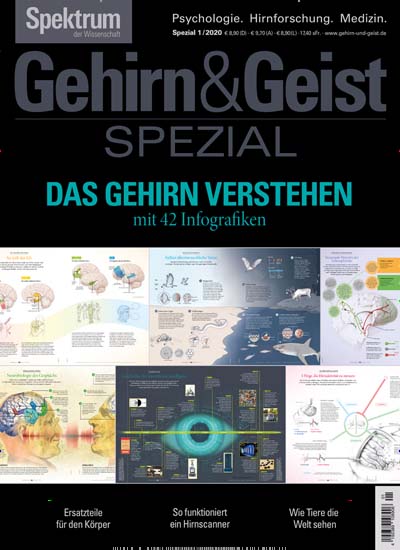 Titelbild der Ausgabe 1/2020 von Gehirn & Geist Spezial. Diese Zeitschrift und viele weitere Reisemagazine, Freizeitmagazine und Wissensmagazine als Abo oder epaper bei United Kiosk online kaufen.