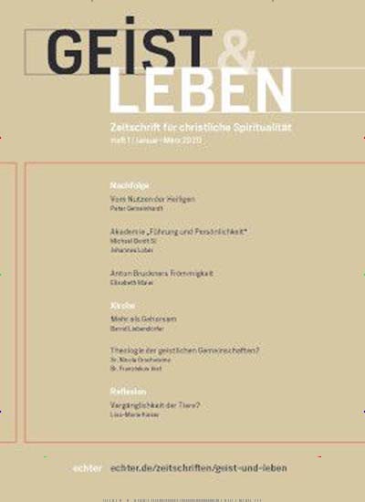 Titelbild der Ausgabe 1/2021 von Geist & Leben. Diese Zeitschrift und viele weitere Kunstmagazine und Kulturmagazine als Abo oder epaper bei United Kiosk online kaufen.