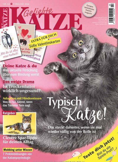 Titelbild der Ausgabe 2/2026 von Geliebte Katze. Diese Zeitschrift und viele weitere Elternzeitschriften und Tierzeitschriften als Abo oder epaper bei United Kiosk online kaufen.