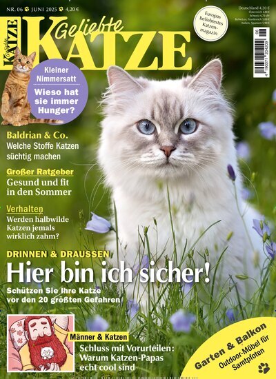 Titelbild der Ausgabe 6/2025 von Geliebte Katze. Diese Zeitschrift und viele weitere Elternzeitschriften und Tierzeitschriften als Abo oder epaper bei United Kiosk online kaufen.