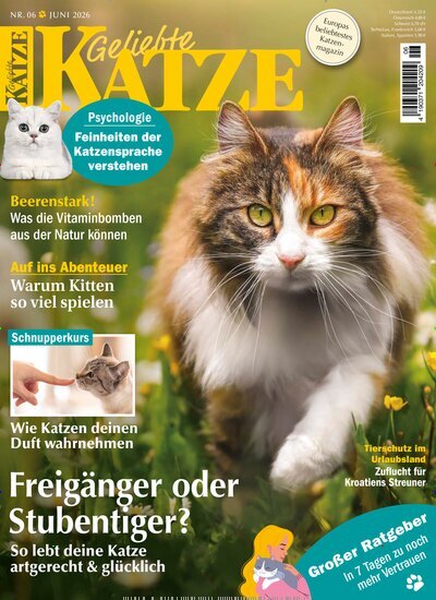 Titelbild der Ausgabe 6/2026 von Geliebte Katze. Diese Zeitschrift und viele weitere Elternzeitschriften und Tierzeitschriften als Abo oder epaper bei United Kiosk online kaufen.