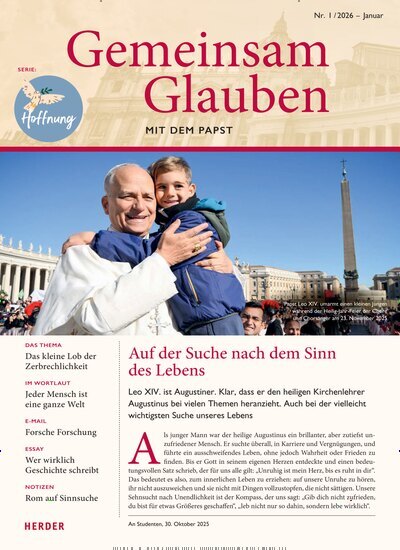 Titelbild der Ausgabe 1/2026 von Gemeinsam Glauben. Diese Zeitschrift und viele weitere Kunstmagazine und Kulturmagazine als Abo oder epaper bei United Kiosk online kaufen.