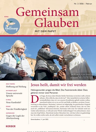 Titelbild der Ausgabe 2/2026 von Gemeinsam Glauben. Diese Zeitschrift und viele weitere Kunstmagazine und Kulturmagazine als Abo oder epaper bei United Kiosk online kaufen.