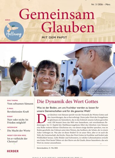 Titelbild der Ausgabe 3/2026 von Gemeinsam Glauben. Diese Zeitschrift und viele weitere Kunstmagazine und Kulturmagazine als Abo oder epaper bei United Kiosk online kaufen.