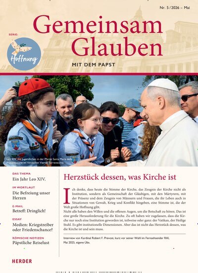 Titelbild der Ausgabe 5/2026 von Gemeinsam Glauben. Diese Zeitschrift und viele weitere Kunstmagazine und Kulturmagazine als Abo oder epaper bei United Kiosk online kaufen.