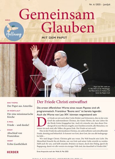 Titelbild der Ausgabe 6/2025 von Gemeinsam Glauben. Diese Zeitschrift und viele weitere Kunstmagazine und Kulturmagazine als Abo oder epaper bei United Kiosk online kaufen.