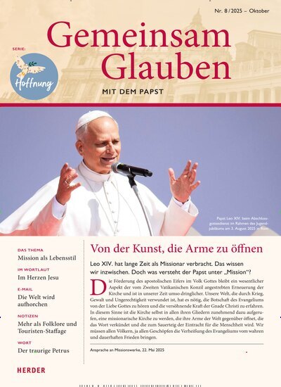 Titelbild der Ausgabe 8/2025 von Gemeinsam Glauben. Diese Zeitschrift und viele weitere Kunstmagazine und Kulturmagazine als Abo oder epaper bei United Kiosk online kaufen.