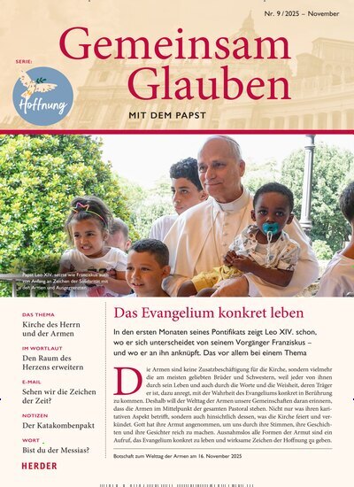 Titelbild der Ausgabe 9/2025 von Gemeinsam Glauben. Diese Zeitschrift und viele weitere Kunstmagazine und Kulturmagazine als Abo oder epaper bei United Kiosk online kaufen.