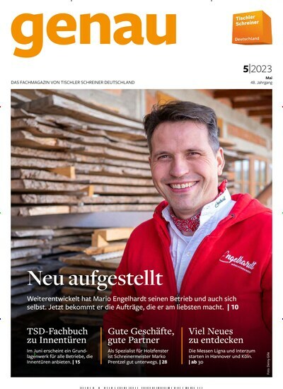Titelbild der Ausgabe 5/2023 von genau. Diese Zeitschrift und viele weitere Architekturzeitschriften und Bauzeitschriften als Abo oder epaper bei United Kiosk online kaufen.