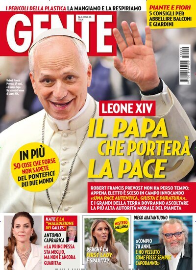 Titelbild der Ausgabe 20/2025 von Gente. Diese Zeitschrift und viele weitere Lifestylemagazine und Peoplemagazine als Abo oder epaper bei United Kiosk online kaufen.