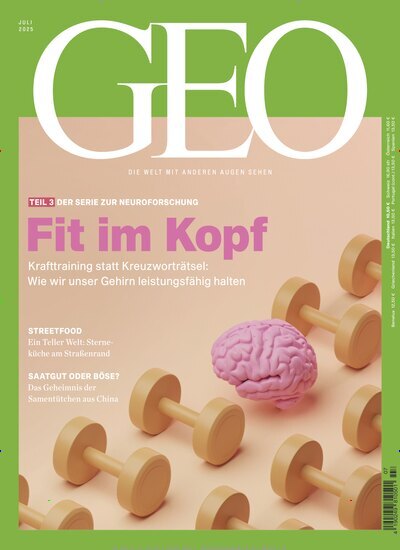 Titelbild der Ausgabe 7/2025 von GEO. Diese Zeitschrift und viele weitere Reisemagazine, Freizeitmagazine und Wissensmagazine als Abo oder epaper bei United Kiosk online kaufen.