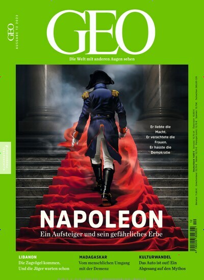 Titelbild der Ausgabe 12/2023 von GEO. Diese Zeitschrift und viele weitere Reisemagazine, Freizeitmagazine und Wissensmagazine als Abo oder epaper bei United Kiosk online kaufen.