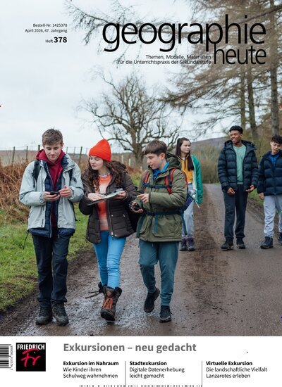 Titelbild der Ausgabe 378/2026 von geographie heute. Diese Zeitschrift und viele weitere Zeitschriften für Pädagogik als Abo oder epaper bei United Kiosk online kaufen.