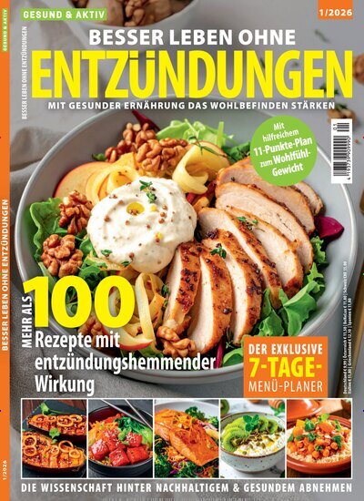 Titelbild der Ausgabe 1/2026 von Gesund & Aktiv. Diese Zeitschrift und viele weitere Elternzeitschriften und Tierzeitschriften als Abo oder epaper bei United Kiosk online kaufen.