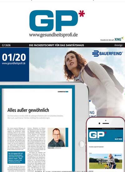 Titelbild der Ausgabe 1/2020 von GesundheitsProfi. Diese Zeitschrift und viele weitere Pflegezeitschriften und medizinische Fachzeitschriften als Abo oder epaper bei United Kiosk online kaufen.