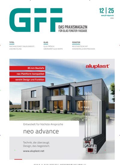 Titelbild der Ausgabe 12/2025 von GFF Das Praxismagazin. Diese Zeitschrift und viele weitere Architekturzeitschriften und Bauzeitschriften als Abo oder epaper bei United Kiosk online kaufen.