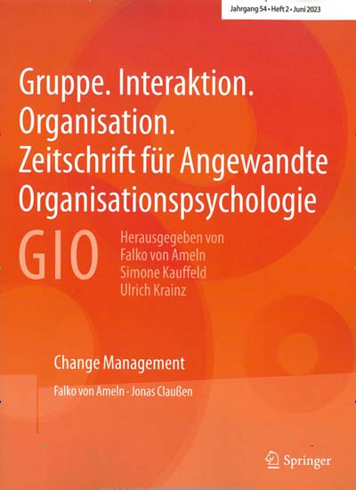 Titelbild der Ausgabe 2/2023 von GIO Gruppe. Interaktion. Organisation. Diese Zeitschrift und viele weitere Zeitschriften für Pädagogik als Abo oder epaper bei United Kiosk online kaufen.