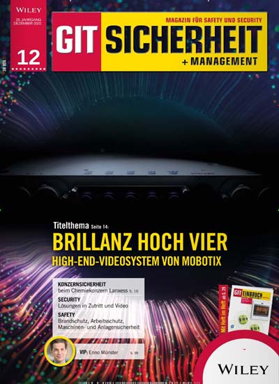 Titelbild der Ausgabe 12/2020 von GIT Sicherheit + Management. Diese Zeitschrift und viele weitere Businessmagazine als Abo oder epaper bei United Kiosk online kaufen.